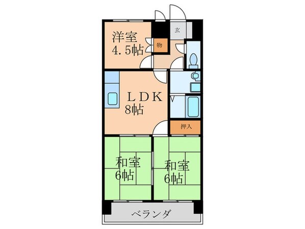 第１１岡部ビルの物件間取画像